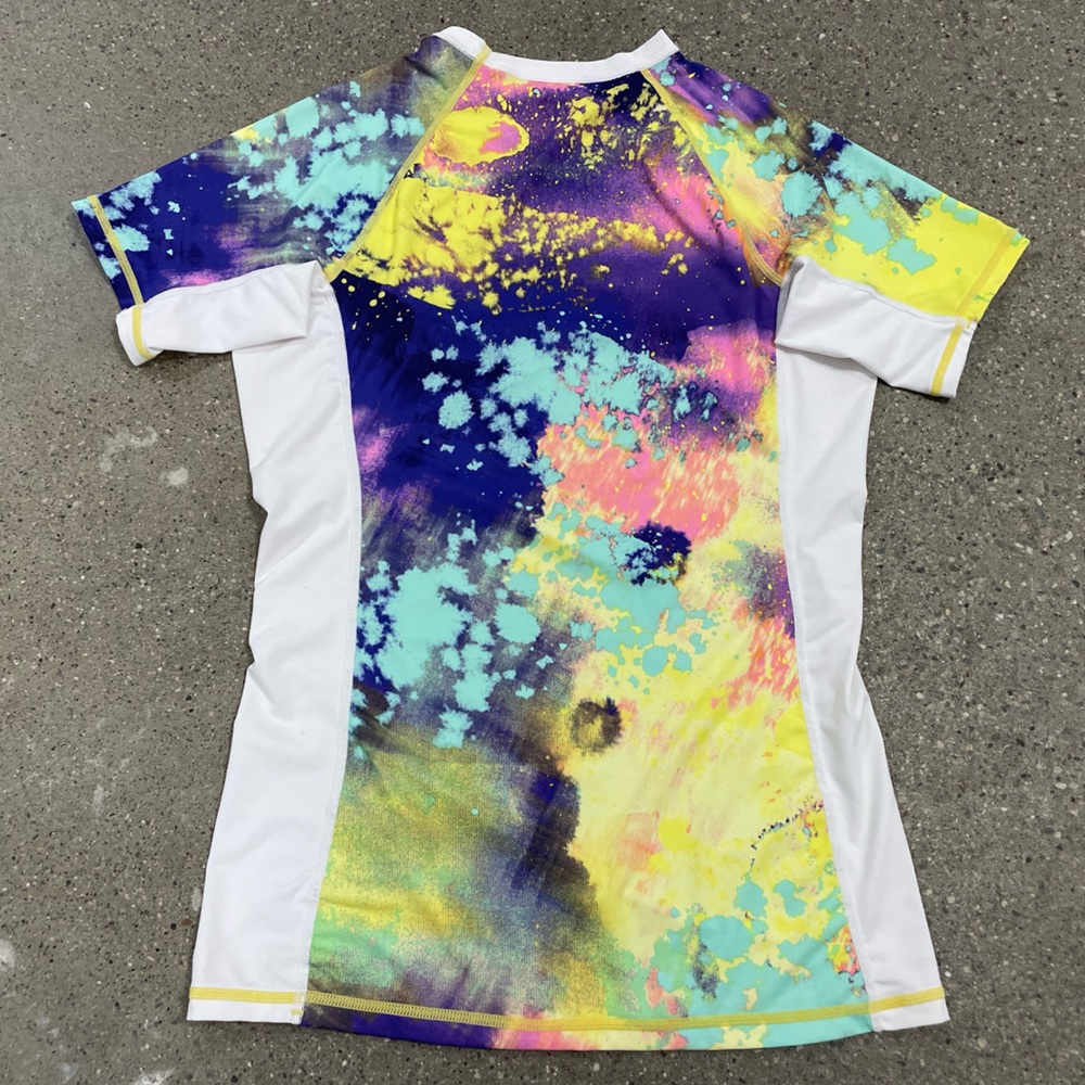 Hurley Graphic Tie Dye Women's Large UPF 40 Top - Picture 8 of 9